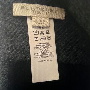 Burberry Brit Wool Black/Grey Infinity Snood Scarf